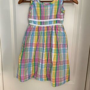 Lilly Pulitzer Colorful Plaid Kids Dress